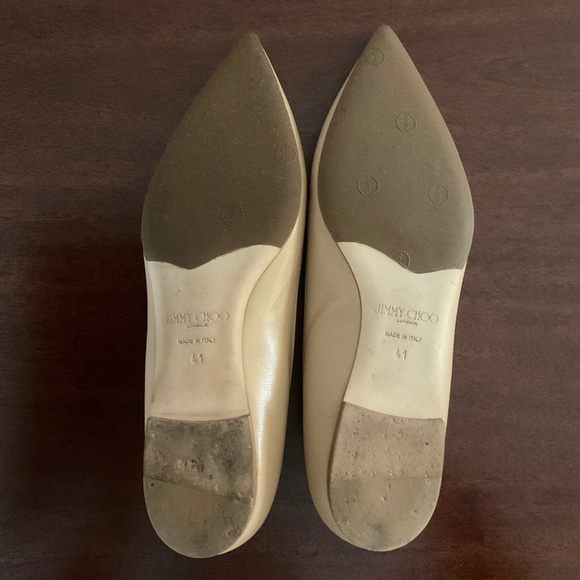 Jimmy Choo women ballet  flats beige size 41 (US 10) - Picture 2 of 7